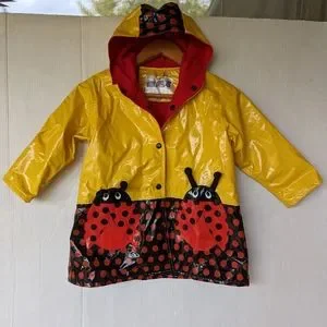 Wippette Jackets Coats Driplets Wippette Kids Yellow Ladybug Raincoat Rain Jacket Poshmark